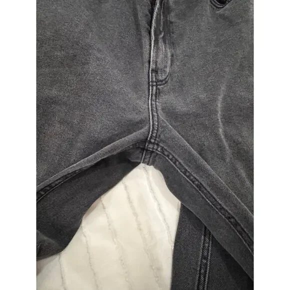 Hollister Dad Jeans Women's 2R W26R Black Distressed Y2K Grunge Skater Baddie - Picture 7 of 16